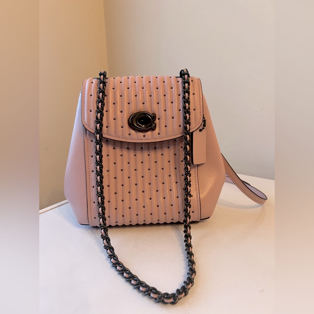 Coach Parker Convertible Backpack 16 With Quilting And Rivets
New (no Tags)